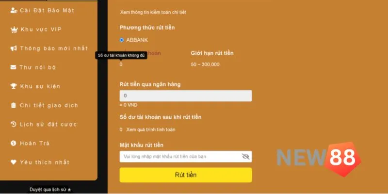 Rút Tiền New88 Mượt Mà - Hướng Dẫn Kinh Nghiệm Chiến Thắng